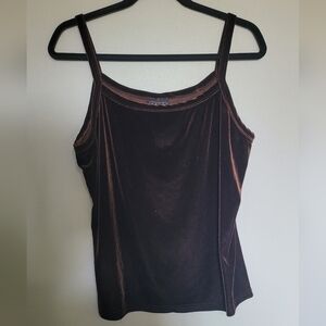 Vintage Y2K Velvet Brown Camisole